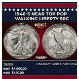 1946-s Walking Liberty Half Dollar Near Top Pop 50