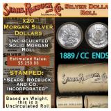 20 Coin SEARS Morgan $1 Roll CC End UNC 1889&CC En