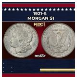 1921-s Morgan Dollar $1 Grades ms63+