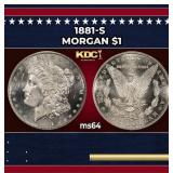 1881-s Morgan Dollar $1 Grades ms64