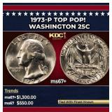 1973-p Washington Quarter TOP POP! 25c ms67+ SEGS