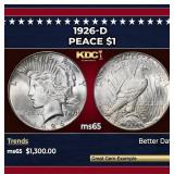 1926-d Peace Dollar $1 ms65 SEGS