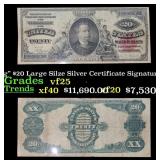 1891 $20 Large Silze Silver Certificate "Manning"