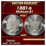 1881-s Morgan Dollar $1 ms67 SEGS