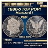 1880-o Morgan Dollar TOP POP! $1 ms65 dmpl SEGS