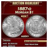1887-o Morgan Dollar $1 ms64+ SEGS