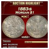 1883-s Morgan Dollar $1 ms62+ USCG