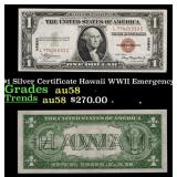 1935A $1 Silver Certificate Hawaii WWII Emergency