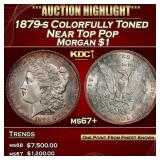 1879-s Morgan Dollar Colorfully Toned Near Top Pop