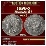 1896-o Morgan Dollar $1 ms62 USCG