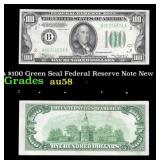 1934a $100 Green Seal Federal Reserve Note New Yor