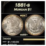 1881-s Morgan Dollar $1 ms66+ SEGS
