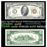 1934A $10 FRN Hawaii WWII Emergency Currency Grade