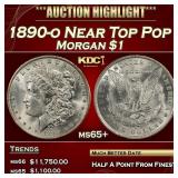 1890-o Morgan Dollar Near Top Pop $1 ms65+ SEGS