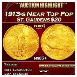1913-s Gold St. Gaudens Double Eagle Near Top Pop