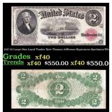 1917 $2 Large Size Legal Tender Note Thomas Jeffer