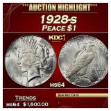 1928-s Peace Dollar $1 ms64 SEGS