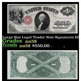 1917 $1 Large Size Legal Tender Note Grades Choice