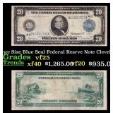1914 $20 Large Size Blue Seal Federal Resrve Note