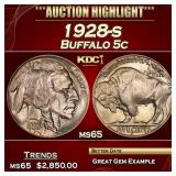 1928-s Buffalo Nickel 5c ms65 SEGS