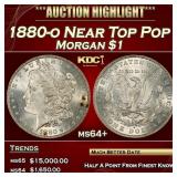 1880-o Morgan Dollar Near Top Pop $1 ms64+ SEGS