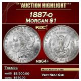 1887-o Morgan Dollar $1 ms64+ SEGS
