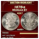 1878-s Morgan Dollar $1 ms66+ SEGS
