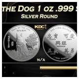 2018 Year of the Dog 1 oz .999 Silver Round Round