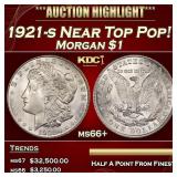 1921-s Morgan Dollar Near Top Pop! $1 ms66+ SEGS