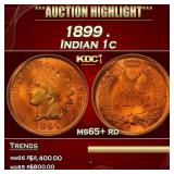 1899 Indian Cent . 1c ms65+ rd SEGS