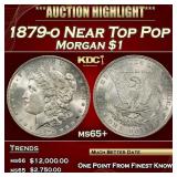 1879-o Morgan Dollar Near Top Pop $1 ms65+ SEGS