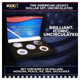 5 Coin American Dollar Legacy Set, 5 US Dollar Coi