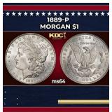 1889-p Morgan Dollar $1 Grades ms64