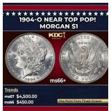 1904-o Morgan Dollar Near Top Pop! $1 ms66+ SEGS