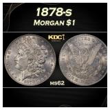 1878-s Morgan Dollar $1 Grades ms62