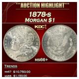 1878-s Morgan Dollar $1 ms66+ SEGS