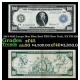 1914 $100 Large Size Blue Seal FRN New York, NY Gr