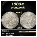 1880-o Morgan Dollar $1 Grades ms62