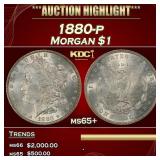 1880-p Morgan Dollar $1 ms65+ SEGS