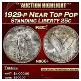 1929-p Standing Liberty Quarter Near Top Pop 25c m