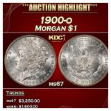 1900-o Morgan Dollar $1 ms67 SEGS
