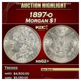 1897-o Morgan Dollar $1 ms62+ USCG
