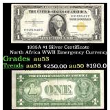 1935A $1 Silver Certificate North Africa WWII Emer
