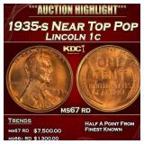 1935-s Lincoln Cent Near Top Pop 1c ms67 rd SEGS