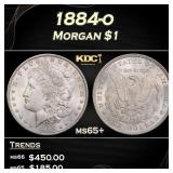 1884-o Morgan Dollar $1 Grades ms65+