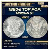 1880-s Morgan Dollar TOP POP! $1 ms69 SEGS