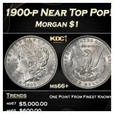 1900-p Morgan Dollar Near Top Pop! $1 ms66+ SEGS