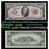 1934A $10 FRN Hawaii WWII Emergency Currency Grade