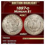 1897-o Morgan Dollar $1 ms62+ USCG