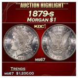 1879-s Morgan Dollar $1 ms67 SEGS